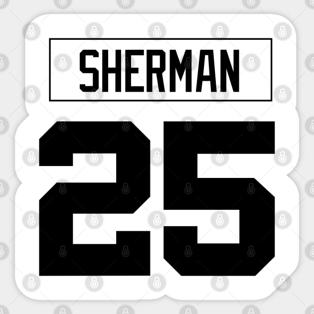 Richard Sherman Number Sticker by Cabello's